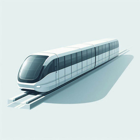 High speed train. Vector illustration of a modern high speed train.