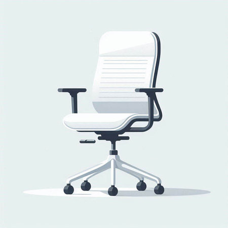 Office chair. Vector illustration. Isolated on a white background.の写真素材