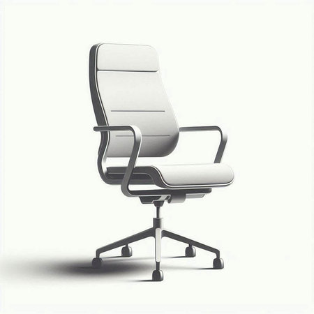 Office chair isolated on the white background. 3d render. Front view.の写真素材