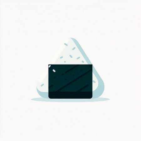 Illustration of a sushi on a white background. Vector illustration.