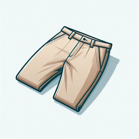 Men's pants isolated on a white background. Vector illustration. Eps 10.の写真素材