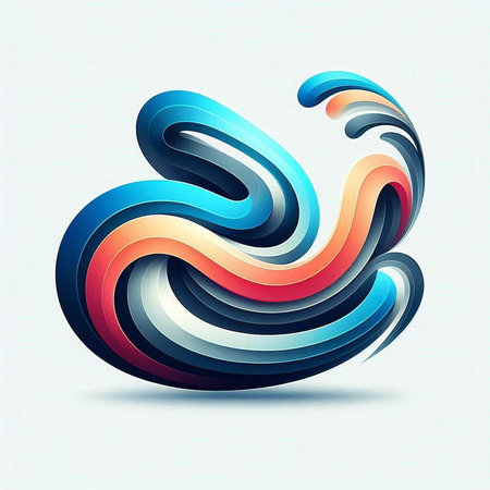 Abstract background with waves and lines. Vector illustration. Eps 10.