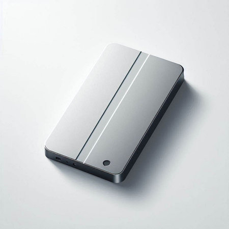 Smartphone mockup on white background. 3d render illustration.