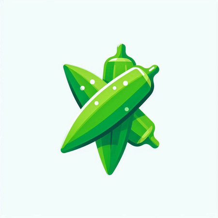 Cucumber vector illustration. Cucumber icon. Cucumber logo.の写真素材
