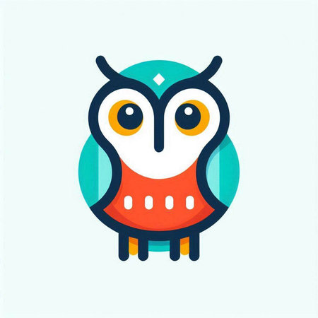 Cute owl vector icon. Cartoon illustration of cute owl vector icon for web designの写真素材