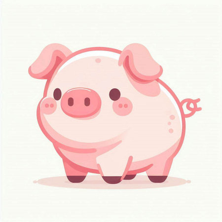 Cute piggy bank.の写真素材