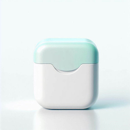 Plastic container on a white background. Isolate.