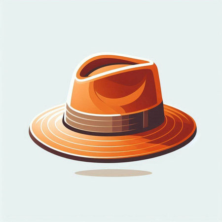 Illustration of a hat on a white background. Vector illustration.