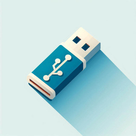 usb flash drive icon, flat design best vector icon. EPS 10