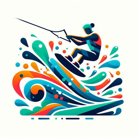 Colorful vector illustration on a white background. Isolated.