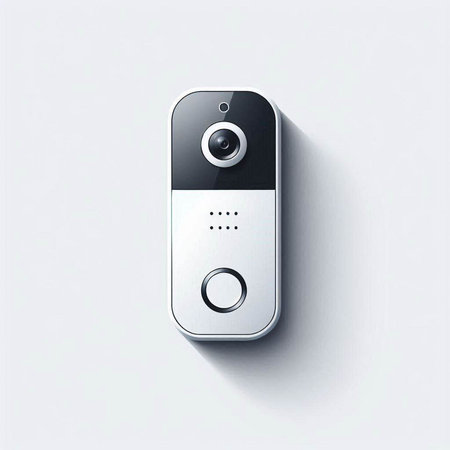 Realistic security camera icon. Vector illustration. Eps 10 file.