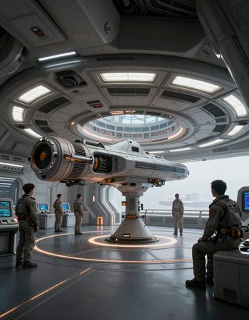 Space station in the world of science fiction. The future of space exploration.