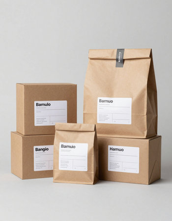 Cardboard Boxes Mock-Up - Three Packed Boxes