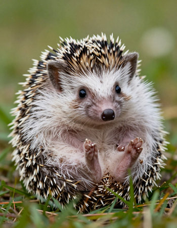 Hedgehog (Scientific name: Erinaceus Europaeus)の写真素材
