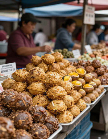 Street food in Taipei, Taiwan.の写真素材