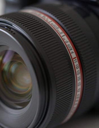 lens of a camera, close-up, shallow DOF