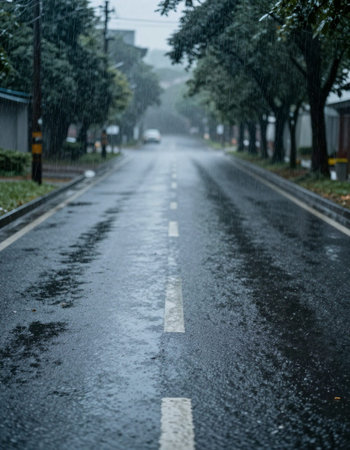 Rainy day on the street. Rainy day on the street.
