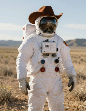 Astronaut in the desert