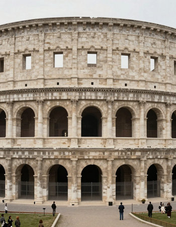 Colosseum in Rome, Italy. Roman Colosseum is one of the main tourist attractions in Rome.