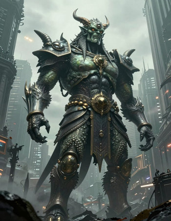The Dragon King statue.
