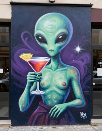 Mural art at Lower East Side in Manhattan