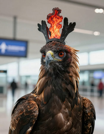 The Golden Eagle at Bangkok International Airport.