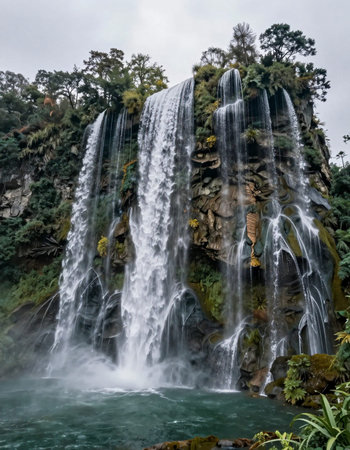 Waterfall in the rainforest of Guatape, Costa Rica