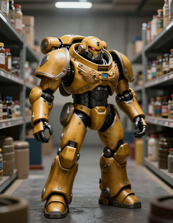 A robot in a supermarket.