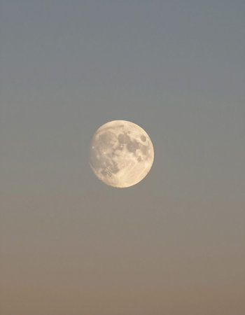 moon in the sky, closeup of photo with soft gradients