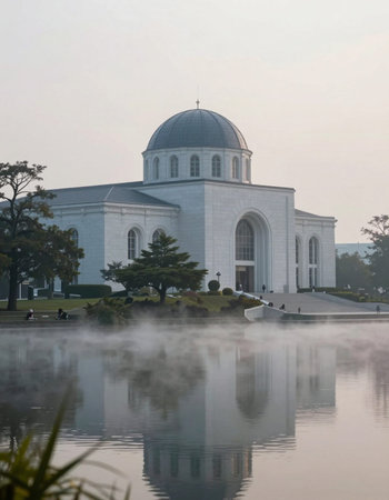 The Putrajaya Mosque in Putrajaya, Malaysia