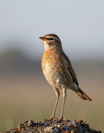 Rufous-throated Lark (Lophophanes cristatus)