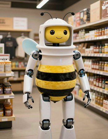 Robot in a grocery store.