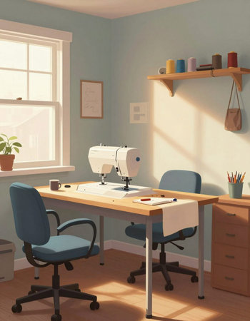 Interior of a modern office. 3D rendering