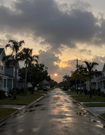 Sunset in Key West, Florida, United States of America.の写真素材