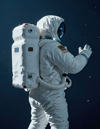 Astronaut in outer space. Astronaut on outer space.