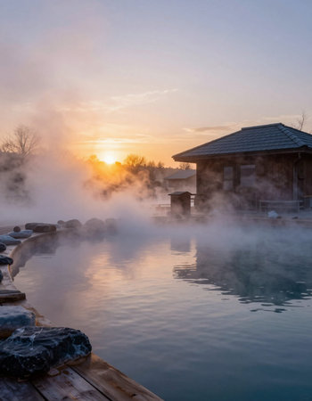 Hot spring in south korea