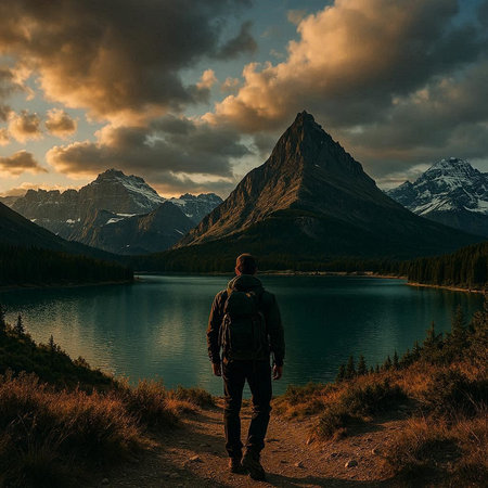 Hike in Glacier National Park, Montana, United States of America
