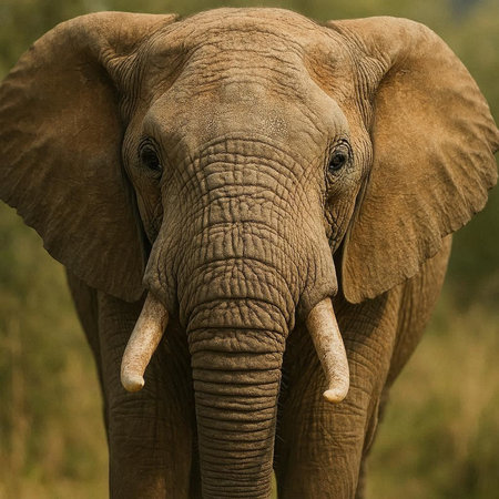 African Elephant - Loxodonta africana - Portraitの写真素材