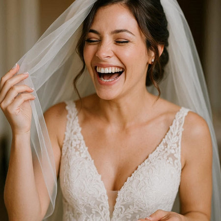 Beautiful bride wearing fashion wedding dress with feathers with luxury delight make-up and...