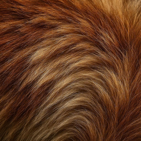 Close-up of fox fur as a background. Shallow depth of field