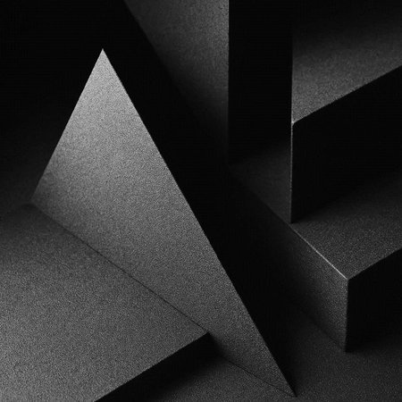 abstract background with black and white triangle shapes. 3d illustration
