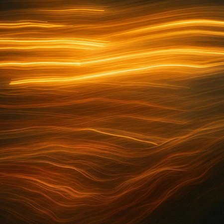 Abstract background. Yellow - orange palette. Raster fractal graphics.の写真素材