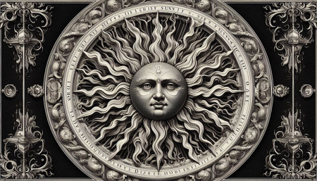 The face of the ancient Greek god Mercury on a black background.