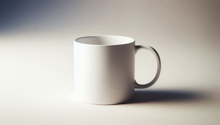 White coffee cup on a white background. Coffee cup on a white background