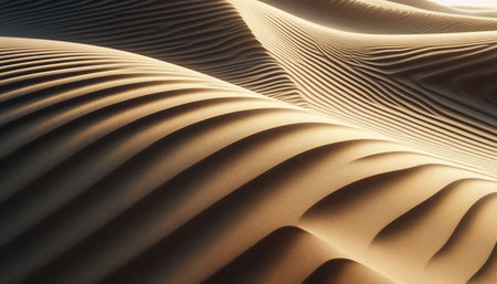 Abstract background of sand dunes. 3d render, 3d illustration.の写真素材