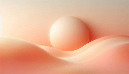 3d rendering of a white egg on a soft pink background.