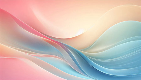 abstract colorful background with smooth lines in blue and pink colors.
