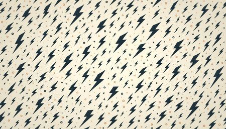 Lightning bolt seamless pattern background. Vector illustration. Eps 10.