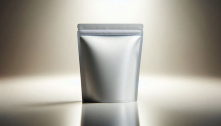 Mock-up of a white cosmetic tube on a light background