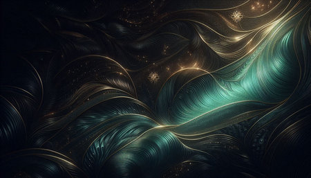 Abstract fractal. Fractal art background for creative design. Decoration for wallpaper, desktop,...